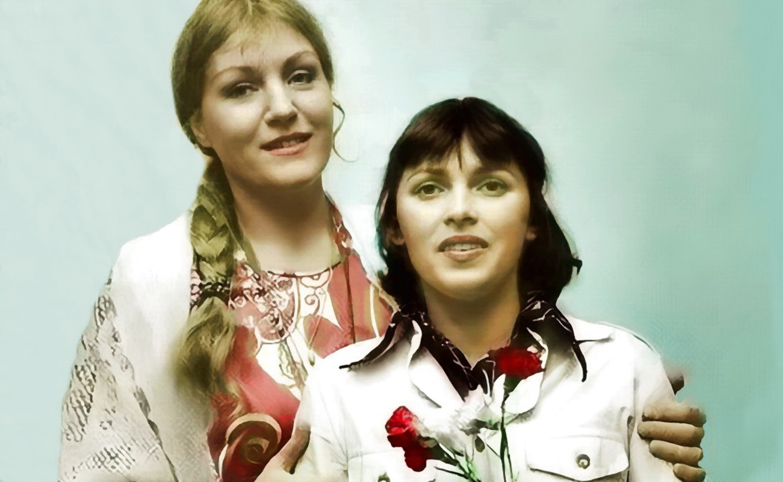 Первая Звезда советской эстрады Анна Герман с Таисией Калинченко, ставшей исторически Золушкой советской эстрады ещё в начале 1970-х годов